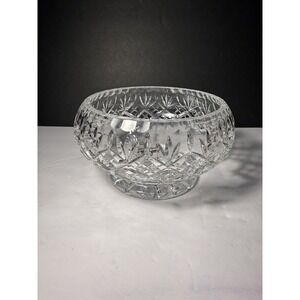 Edinburgh Crystal Innovation Bowl 6.5" Cut Lead Glass Footed Vintage
